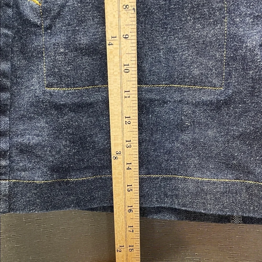 SPANX Denim Blue Mini Skirt